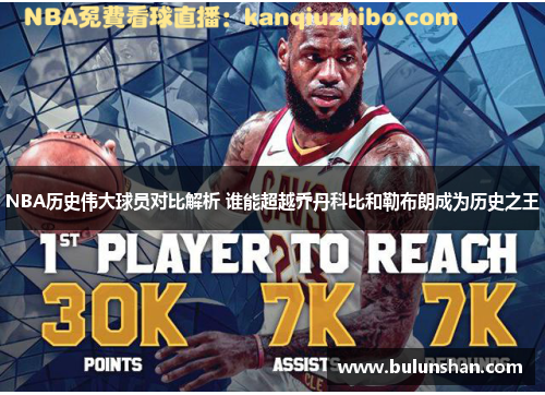 NBA历史伟大球员对比解析 谁能超越乔丹科比和勒布朗成为历史之王